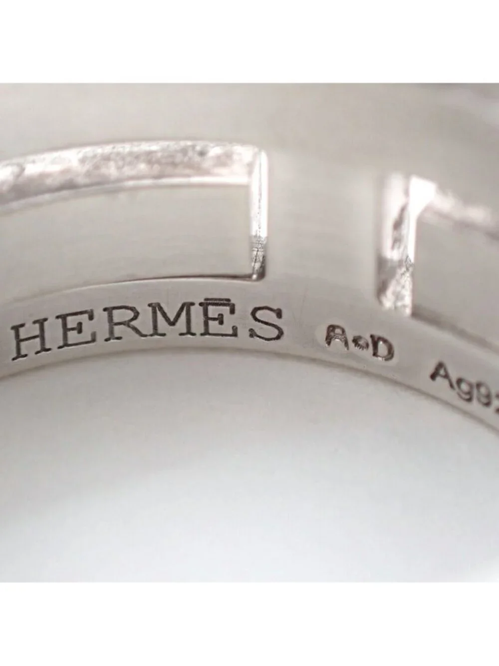 Hermes D'h Ring Silver